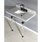 Kingston Brass 30X22 Marble Vanity Top W/ Acrylic Feet Combo, Marble/Black KVPB36MASQ0 - alternate 4